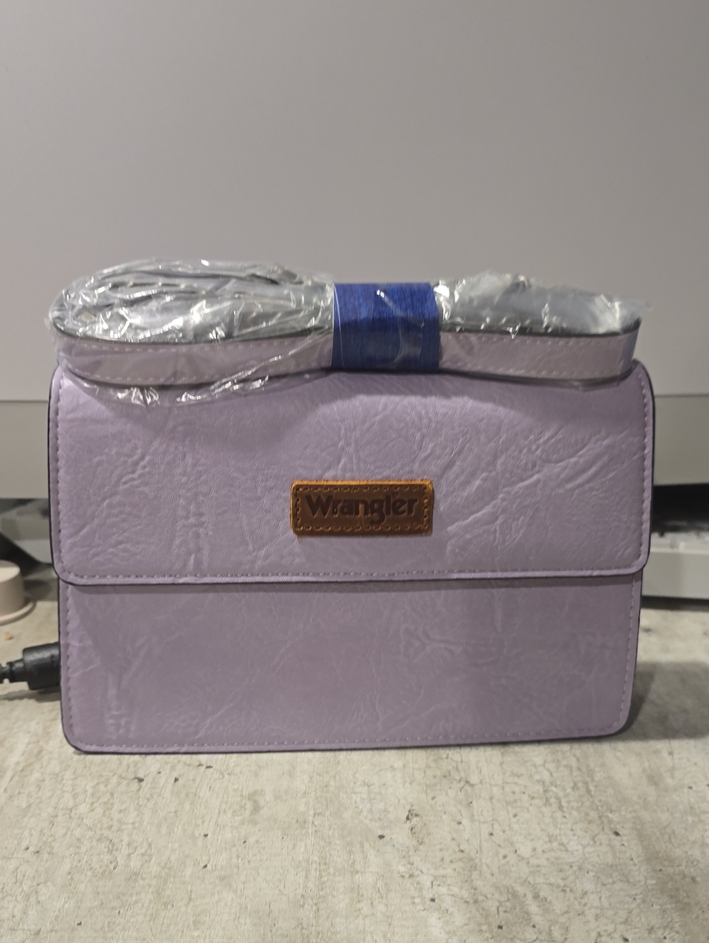 Wrangler Lavender Crossbody Bag - Light Purple Shoulder Purse